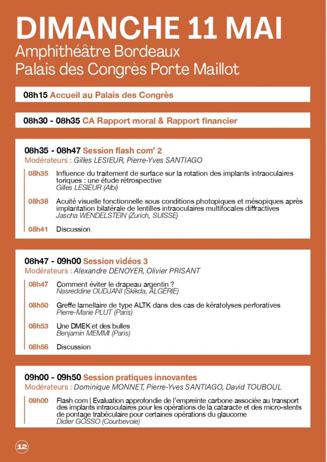 Programme et Replays 2025